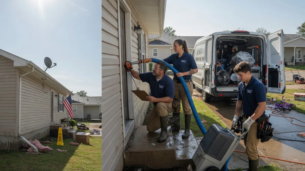 Ceiling Water Damage Restoration in Sherrard, IL near me
